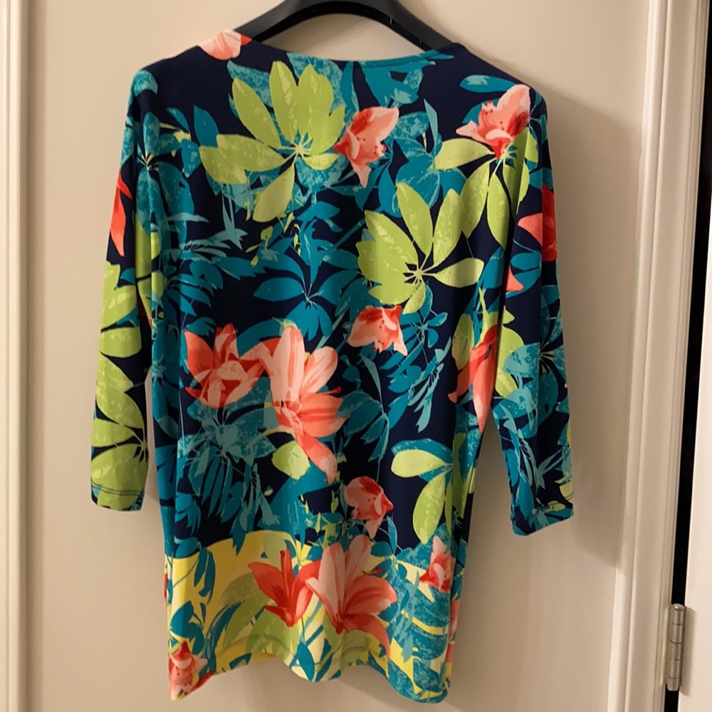 Ruby Rd. Silky Cold Shoulder Top - Picture 5 of 6